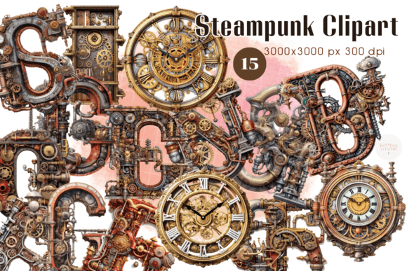Download Victorian-Inspired Steampunk Clipart - Inspired Collection