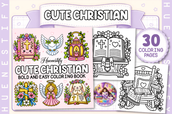 Download Christian Bold and Easy Coloring Book - Premium Resources