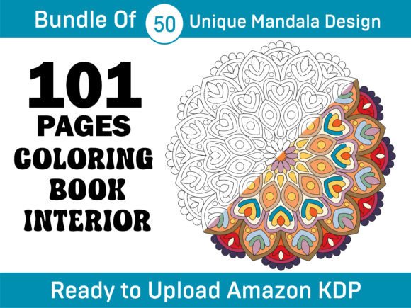 Download Mandala Coloring Book Interior 101 Pages - Coloring book interior Collection