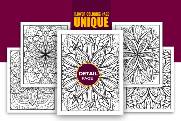 Download Mandala Floral Coloring Book Interior - Premium Bundle