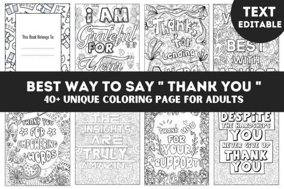 Download Gratitude Quotes Coloring Book Interior - Premium Resources