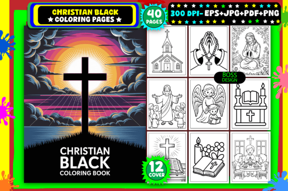 Download Christian Black Coloring Pages for Kids - Premium Resources