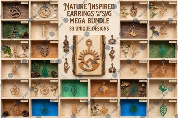 Download Nature Inspired Earrings SVG Mundle - Inspired Collection